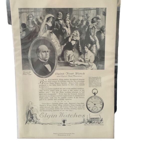 Vintage 1921 Elgin Watches Elgin’s First Watch Ad Advertisement - Picture 3 of 4